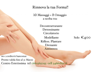 promo marzo massaggi